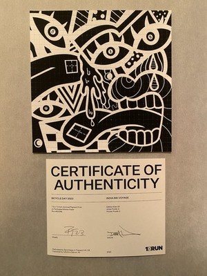 Sheefy McFly India Ink Voyage Blotter Art Print Signed Numbered COA 2/25