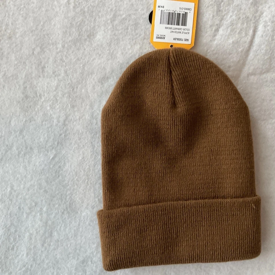 Carhartt Niño Acrílico Reloj Tejido Puños Sombrero Gorro - Marrón Foto 2 de 4