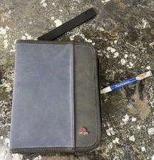Playstation PS2 Game Carrying Case Binder Holds Discs Memory Cards & Manuals
