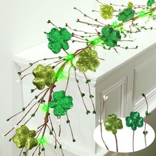 6 Ft 20 LED St Patricks Day Decorations St Patricks Day Garland, St Patricks Gar