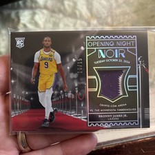 Bronny James 2024-25 Panini Noir Intl. Rookie Patches /15 SSP 🔥