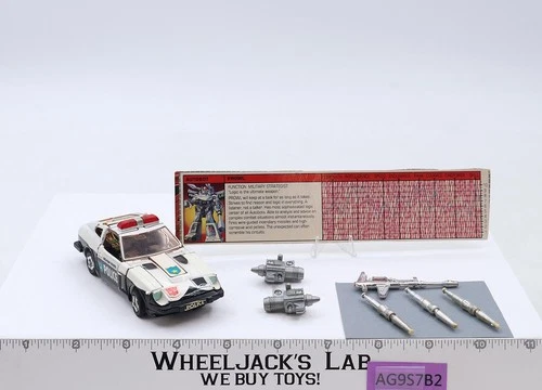 Prowl 100% Complete Vintage G1 Transformers Hasbro Action Figure