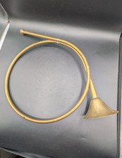 Vintage Brass Hanging French Hunting Horn Wall Decor 19