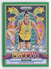 2025 Panini WNBA Prizm Kelsey Plum Groovy Green Insert #5