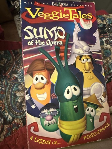 VeggieTales Sumo der Oper VHS 2004 grünes Band