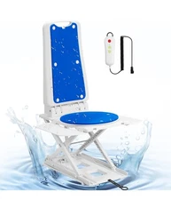 Electric Chair Lift,Remote Control Floor,Padded Backseat, weighs24 Lbs, Max 308