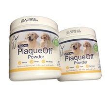 ProDen PlaqueOff Powder Dental Hygiene For All Dogs 2x 4.4oz Exp.07/2028
