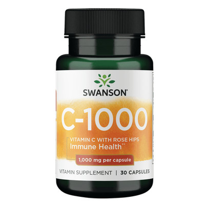 Swanson Vitamin C with Rose Hips 1-000 mg 30 Caps