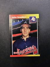 1989 Donruss John Smoltz ? Rookie Card #642 Atlanta Braves Hall Of Famer. rookie card picture