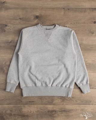 Studio D'Artisan Grey Loopwheel Crewneck Sweatshirt - Size S