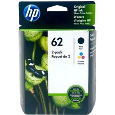 HP 62 Black and Color Set Genuine New