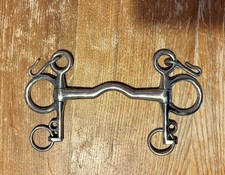 4.75” inches ported weymouth Pelham bit fixed cheek pony show double bridle 