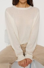 NWOT Reformation Cashmere Sweater in Gossamer Women's Size Large 198