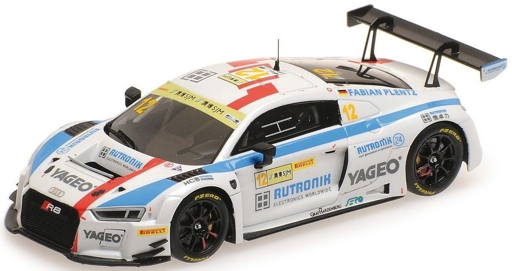 Audi R8 LMS Minichamps 1:43 voiture miniature Macao 2017 #12 Fabian