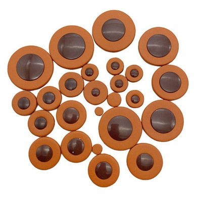 25Pcs Multiple Size Sax Leather Pad Replacements Part for Saxophone Performances