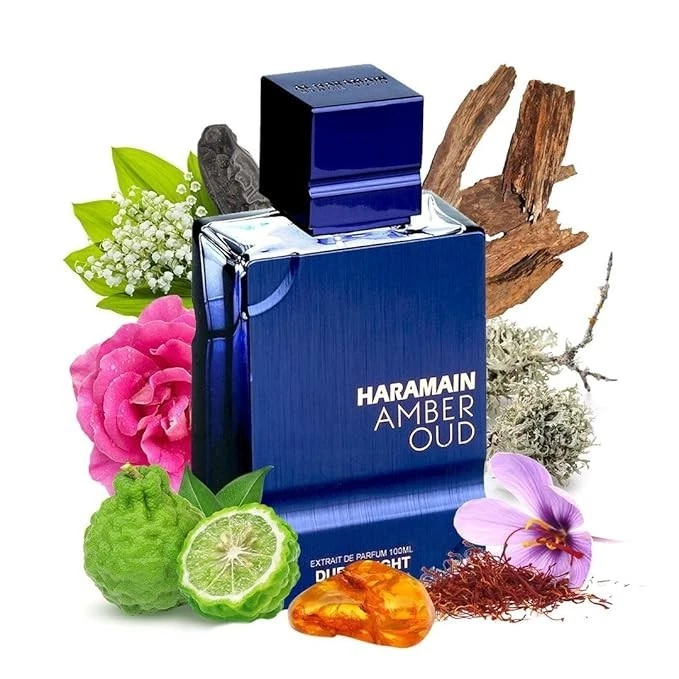 Perfume Al Haramain Amber Oud Dubai Edición Noche Fragancia Leñosa EDP 3,33 OZ Foto 2 de 4