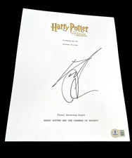 DANIEL RADCLIFFE SIGNED SCRIPT HARRY POTTER CHAMBER OF SECRETS BECKETT BAS COA F