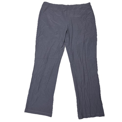 Eileen Fisher System Slouchy Viscose Jersey Pants Graphite Gray Size Medium