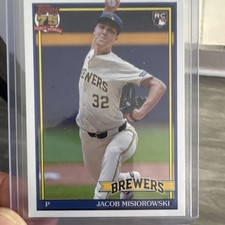 Topps 2026 Jacob Misiorowski Milwaukee Brewers Rookie card 