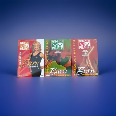 Windsor Pilates Maximum Burn Super Series Lot Of 3 (DVD, 2003) SEALED