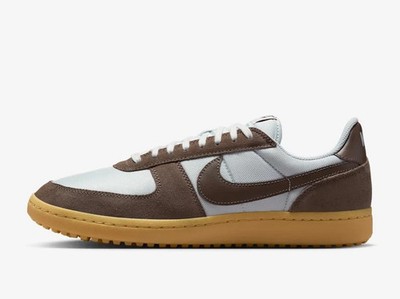 Nike Field General Suede Shoes Pure Platinum Ironstone Gum HF3165-003 Mens Size