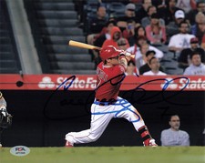 Collin Cowgill Los Angeles Angels Signed 8x10 Photo PSA