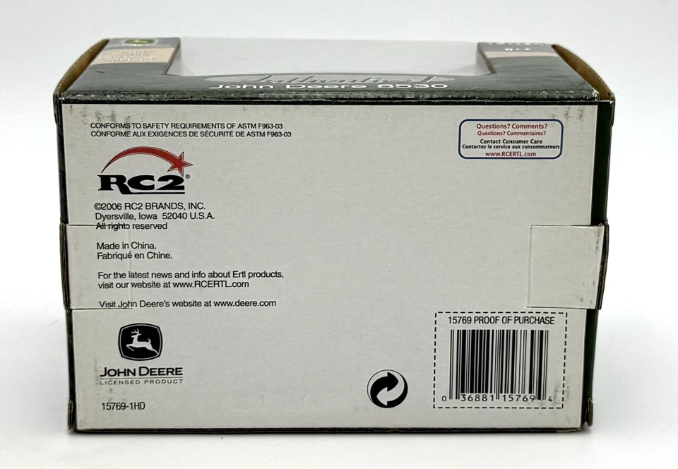 ERTL - Authentics #1 - John Deere 8530 - 1:64 Scale #15769 (hood opened) - Image 3 of 4