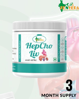 Zen Veda HepCho Reduces Cholesterol Level Liver Detox 120 Tabs 3 Month Supply