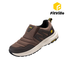 FitVille Men's Wide Toe Box Slip on Outdoor Shoes Walking Trails Hiking Sneakers
