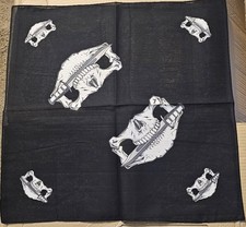 SKULL SKULLS KNIFE PIRATE HORROR SCARY BANDANA  SET OF 3 BANDANNA 
