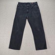 Vintage Ecko Unlimited Jeans 36x30 Baggy Fit Loose Black Skater 90s Hip Hop