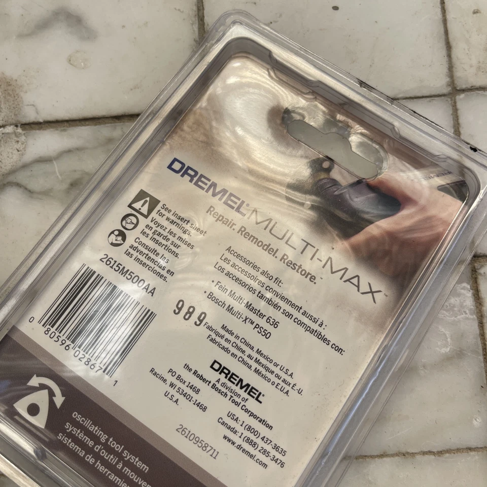 DREMEL MM500 MULTI-MAX 1/8" GROUT REMOVAL BLADE NEW SEALED! - Image 2 of 2