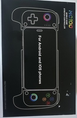 MC100 Black/White Wireless Mobile Controller for Android iOS RGB Hall Joystick