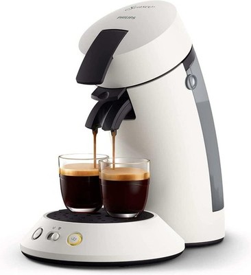 Philips Senseo Original Plus CSA210/10 Kapselmaschine Weiß   Coffee Boost, Crema