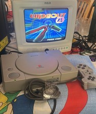 Sony PlayStation PS1 Console Gray SCPH-1001 Complete w. Wires - Tested