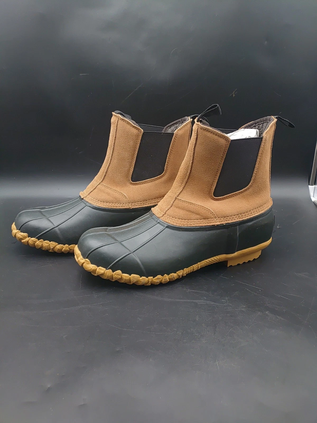 Guide Gear Pull On Leather Insulated Duck Boots 400 Gr Waterproof