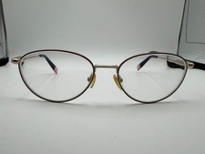 FURLA VFU435K 0354 Eyeglasses Frames Only Gold Pink Blue Cat Eye Oval 53-17-135