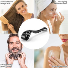 540 Needle Derma Roller 0.2  0.3mm Microneedle Tool for Skin Hair Beard NEW