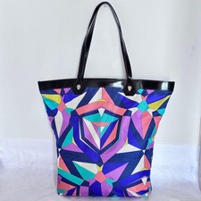 EXC Emilio Pucci Authentic Geometric Tote Shoulder Bag Large : From JAPAN