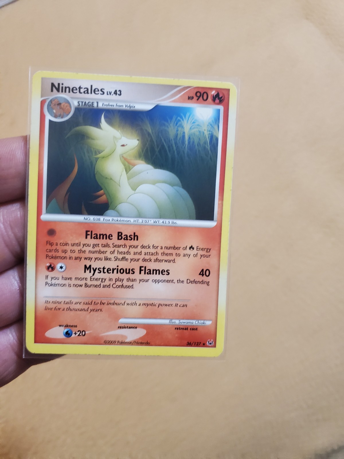 Ninetales 36/127 Platinum LP+ Pokemon Card TCG