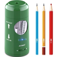 AFMAT Electric Pencil Sharpener, Rechargeable Fully Automatic
