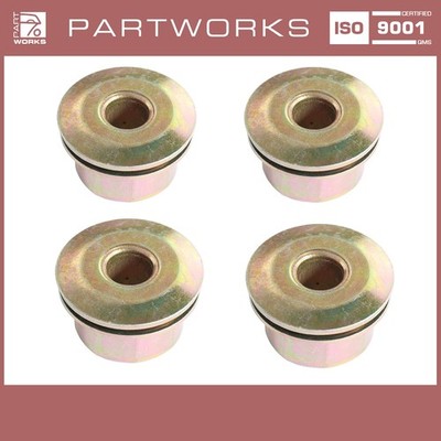 4x rubber bearing axle control arm for Porsche 911 F/G angular link inside