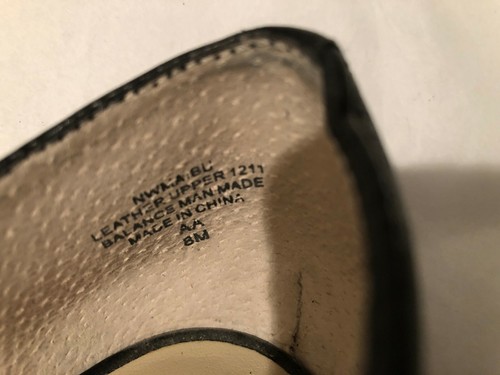 Nine West Maibu Black Leather Peep Toes Wedge Women's Pump w Gold Buckle Size 8 - Picture 8 of 8