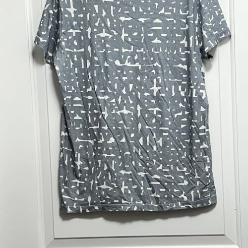 Jil Sander Men’s Graffiti Spellout Short Sleeve T-shirt Gray White Small - Picture 8 of 8