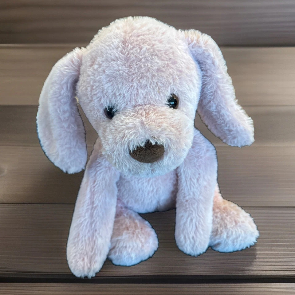 Animal Adventure Pink Puppy Dog Plush 13" Sitting Target Brown Nose 2021 - Image 3 of 4