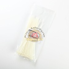 100 PACK 8 INCH ZIP TIES NYLON WHITE 18 LBS UV WEATHER RESISTANT WIRE CABLE