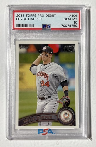 2011 Topps Pro Debut Bryce Harper #196 PSA 10