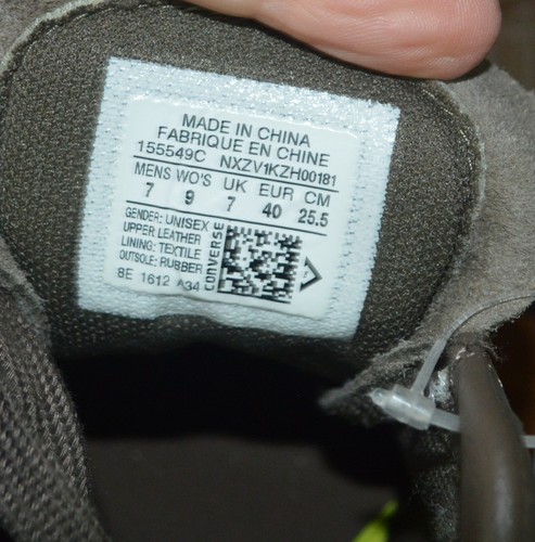 Zapato Converse All Star One Star Marrón Gamuza Unisex Hombre 7 Mujer 9 Nuevo con Etiquetas - Imagen 7 de 7