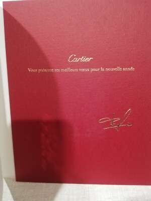 CARTIER Grußkarte SIE PRÄSENTIEREN BESTE WÜNSCHE FÜR DAS NEUE JAHR