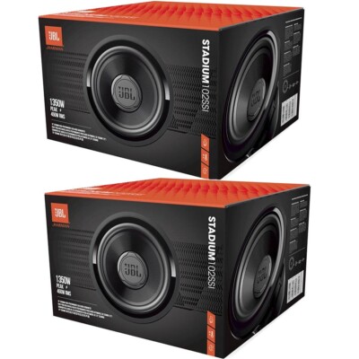 JBL Stadium 102SSI Subwoofer – 250 Mm, 450W RMS, Wählbare Impedanz 2/4 Ohm, Für Auto